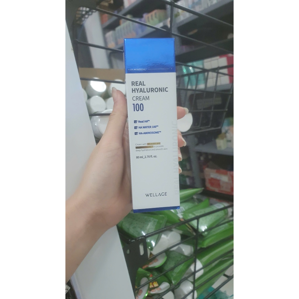 Kem Dưỡng Ẩm Wellage Real Hyaluronic 100/ Real CICA Calming 95 Cream 50ml/80ml