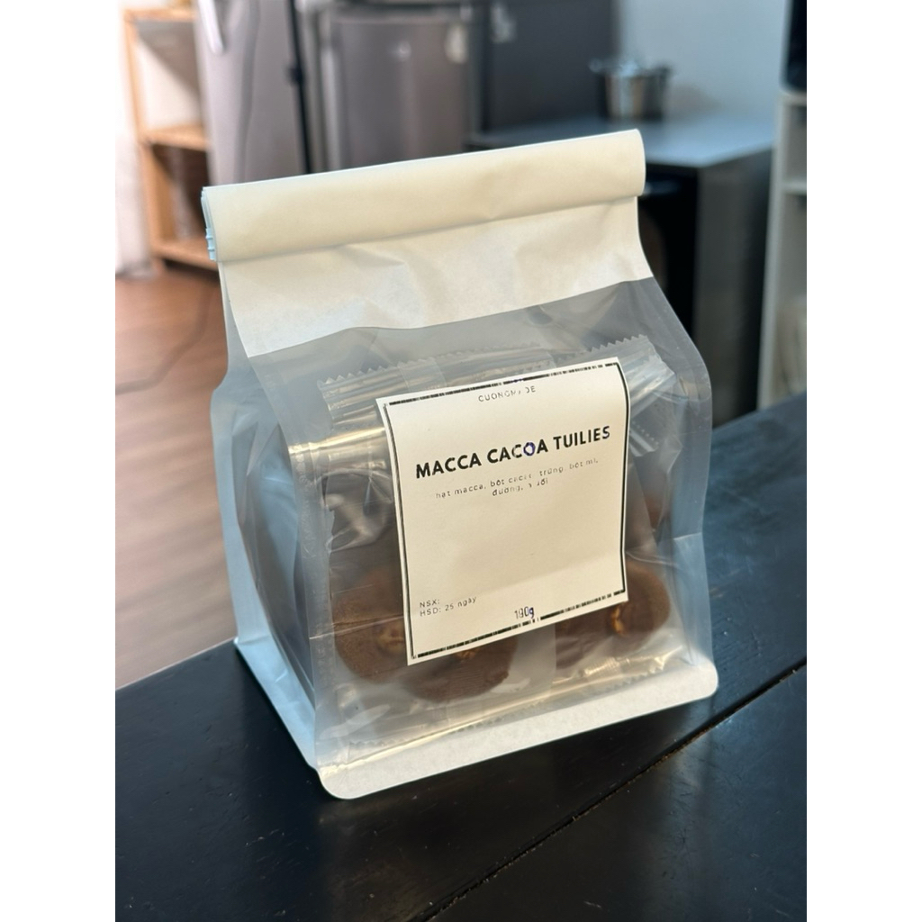 Macca Cacao Tuiles(bánh ngói macca-cacao)