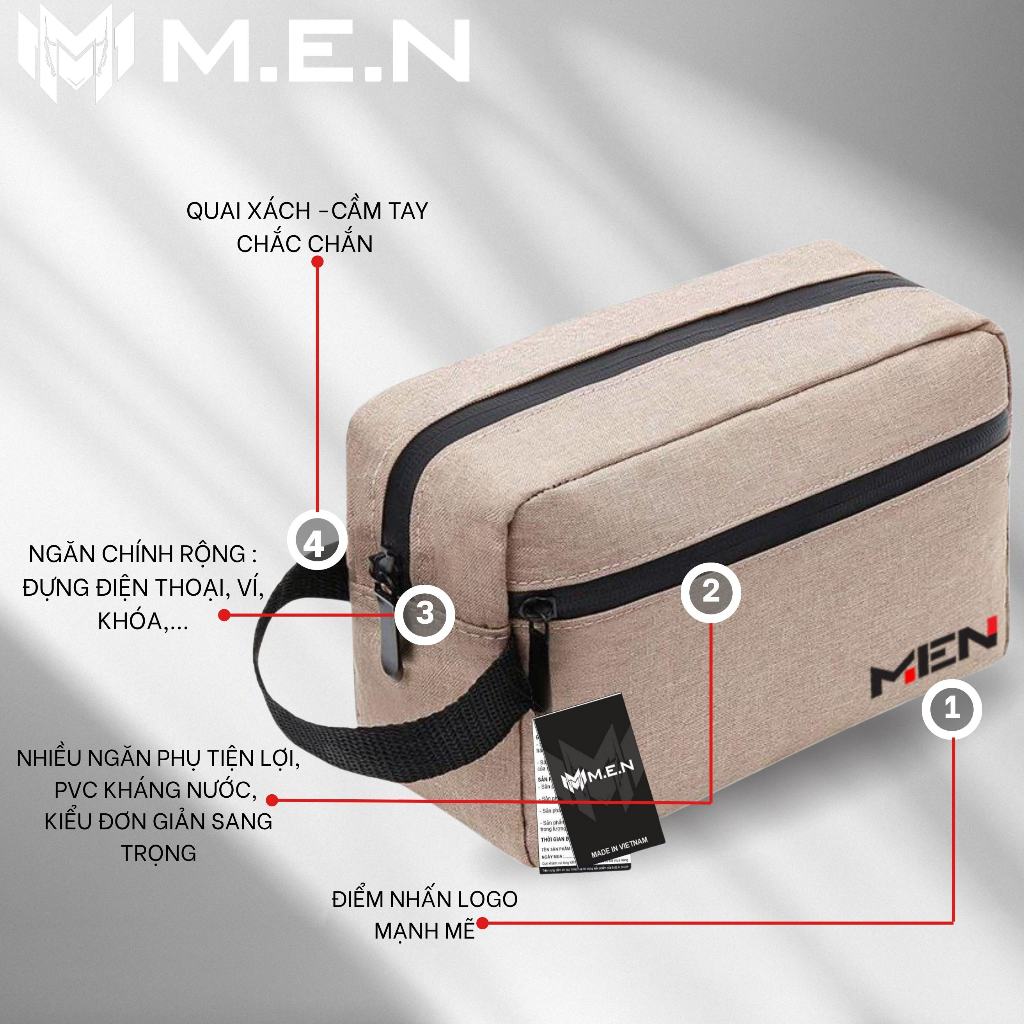 Túi ví nam nữ mini M.E.N AI chống thấm [VIDEO THẬT]