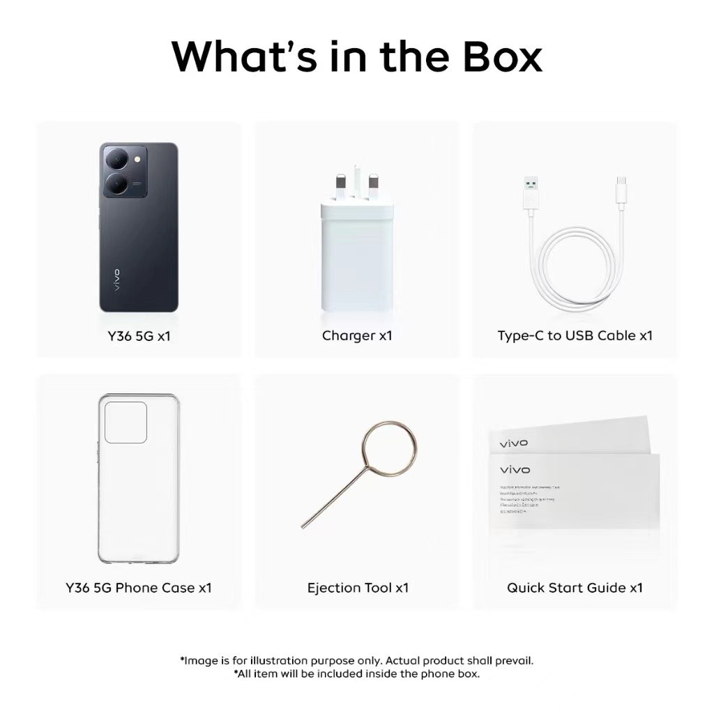 Điện thoại VIVO Y36 5G | RAM 8GB + ROM 256GB | MediaTek Dimensity 6020 | Camera AI 50MP