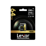 Thẻ nhớ SDXC Lexar 1800x  UHS-II 64GB 128GB 256GB, tốc độ 280MB/s cho máy ảnh, máy quay — ảnh 2