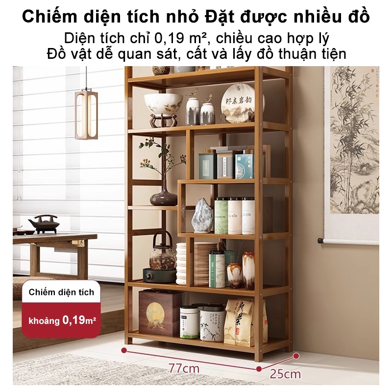 Tủ Trưng Bày Bằng Tủ Sách Cổ Điển Gỗ Kệ Trang Trí Phòng Làm Việc Tủ Kệ Gỗ Phòng Khách Trang Nhã