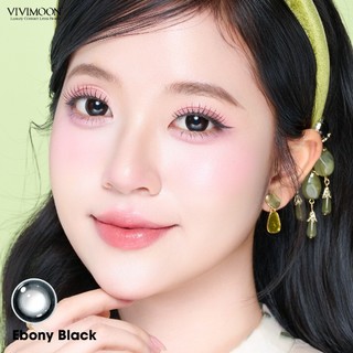 01 Chiếc Kính áp tròng VIVIMOON lens khóa ẩm 1 ngày màu đen Ebony Black (Giá 1 bên mắt, x2 để đặt 1 đôi)