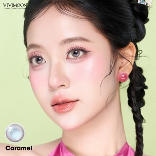 01 Chiếc Kính áp tròng VIVIMOON lens khóa ẩm 1 ngày màu nâu Caramel (Giá 1 bên mắt, x2 để đặt 1 đôi)