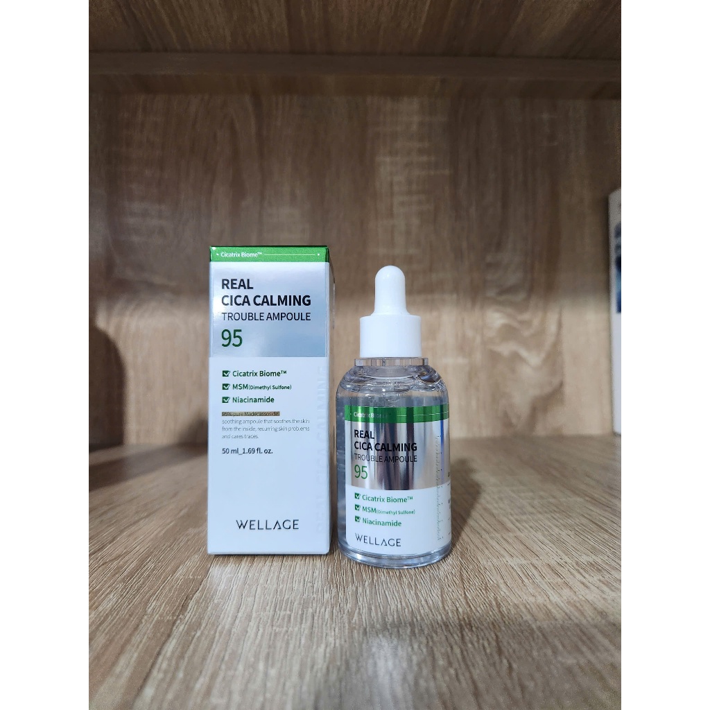 Tinh Chất Phục Hồi Da Wellage Real CICA Calming 95 Trouble Ampoule 50ml