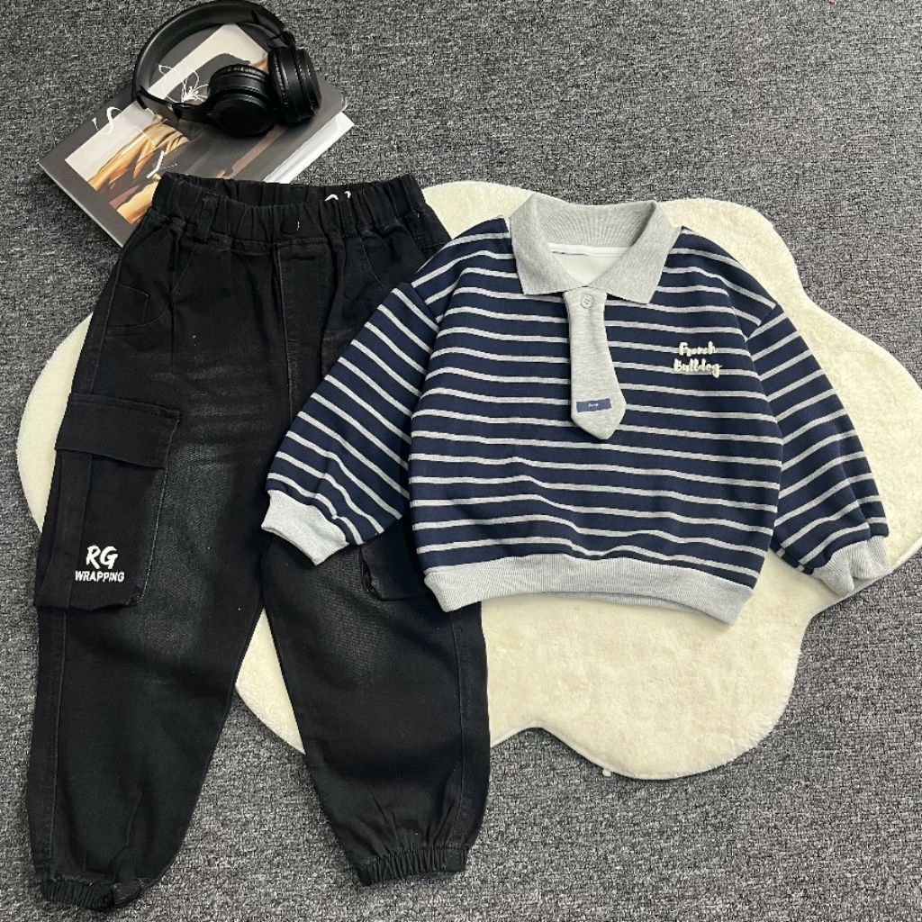 Áo nỉ Lót Lông áo sweater cho bé size từ 9-23kg hàng QC chất đẹp