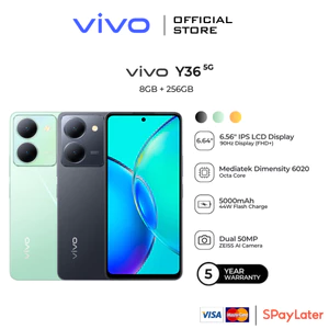 Điện thoại VIVO Y36 5G | RAM 8GB + ROM 256GB | MediaTek Dimensity 6020 | Camera AI 50MP