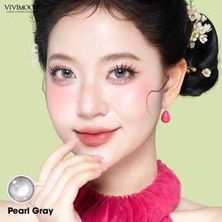 01 Chiếc Kính áp tròng VIVIMOON LENS 1 ngày màu nâu xám Pearl Gray (Giá 1 bên mắt, x2 để đặt 1 đôi)