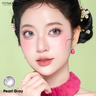01 Chiếc Kính áp tròng VIVIMOON LENS 1 ngày màu nâu xám Pearl Gray (Giá 1 bên mắt, x2 để đặt 1 đôi)