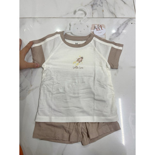 Bộ cộc tay vải tăm little