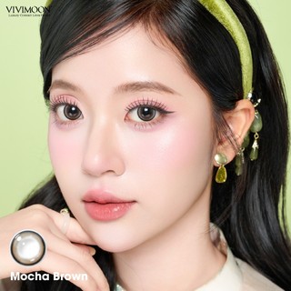 01 Chiếc Kính áp tròng VIVIMOON lens khóa ẩm 1 ngày màu nâu Mocha Brown (Giá 1 bên mắt, x2 để đặt 1 đôi)