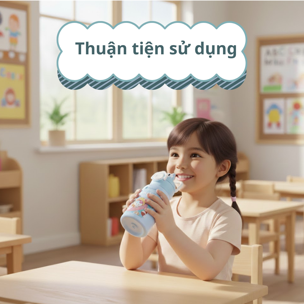 Bình Giữ Nhiệt Trẻ Em Inox 316 Elmich Baby EL-8391 500ml, Cho Bé, Giữ Nhiệt Lâu, An Toàn, Chính Hãng