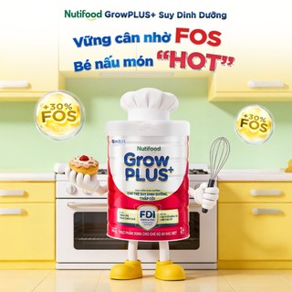 Sữa Bột Nutifood GrowPLUS+ Đỏ (Suy Dinh Dưỡng) dành cho bé 850g