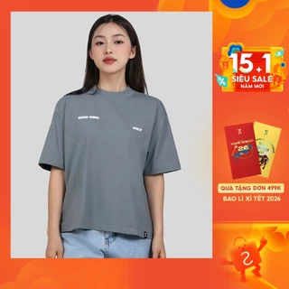Áo Thun Nữ Couple TX Typo Good Vibes Form Relax Boxy WTS 2449