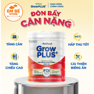 Sữa Bột Nutifood GrowPLUS+ Đỏ (Suy Dinh Dưỡng) dành cho bé 850g