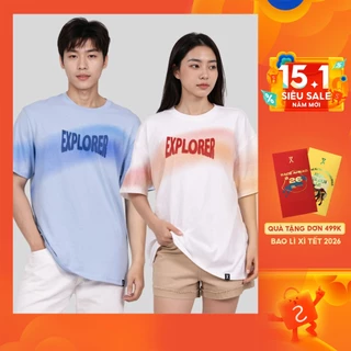 Áo Thun Nam Nữ Couple TX Graphic Ombre Explorer Form Relax TS 432