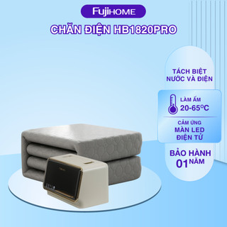 Chăn sưởi điện gia đình Fujihome HB1820PRO dùng nước làm ấm không gây khô da, an toàn, có hẹn giờ