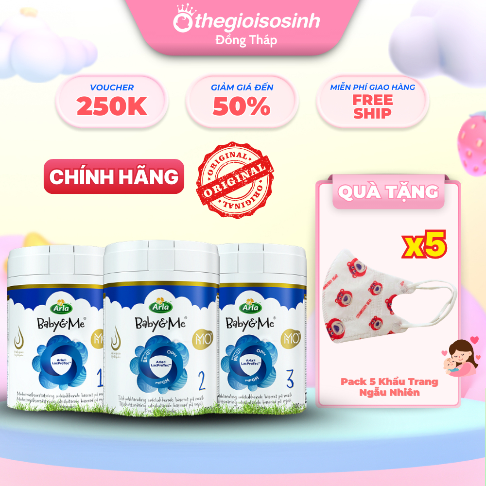 [🔥DEAL SỐC CÓ HẠN🔥] Sữa Arla Baby&Me HMO Bổ Sung 5 HMO, OPN, BB-12-Bé Lớn Khôn Từng Ngày TGSS