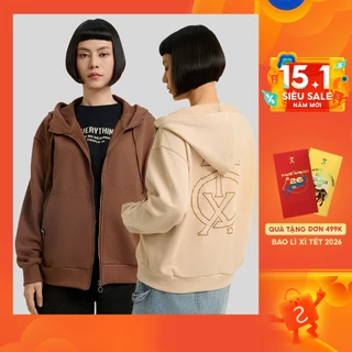 Áo Khoác Chống Nắng Nữ Couple TX Thun Chân Cua In Nhũ Nổi Special Play Logo Form Relax WOK 2060