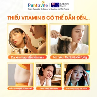Pentavite Lemon Soda (30 viên) - Vitamin B Complex, tăng sức khỏe, miễn dịch, bổ sung dưỡng chất.
