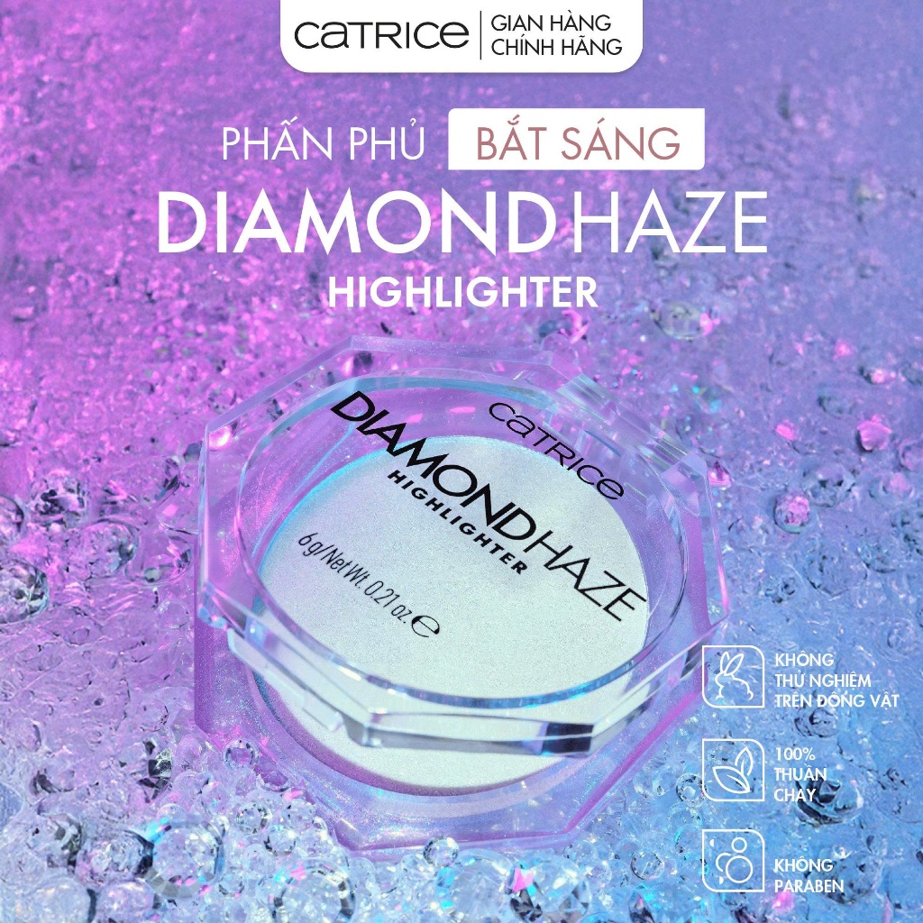 Phấn nhũ bắt sáng Catrice Highlight Diamond Haze 6g