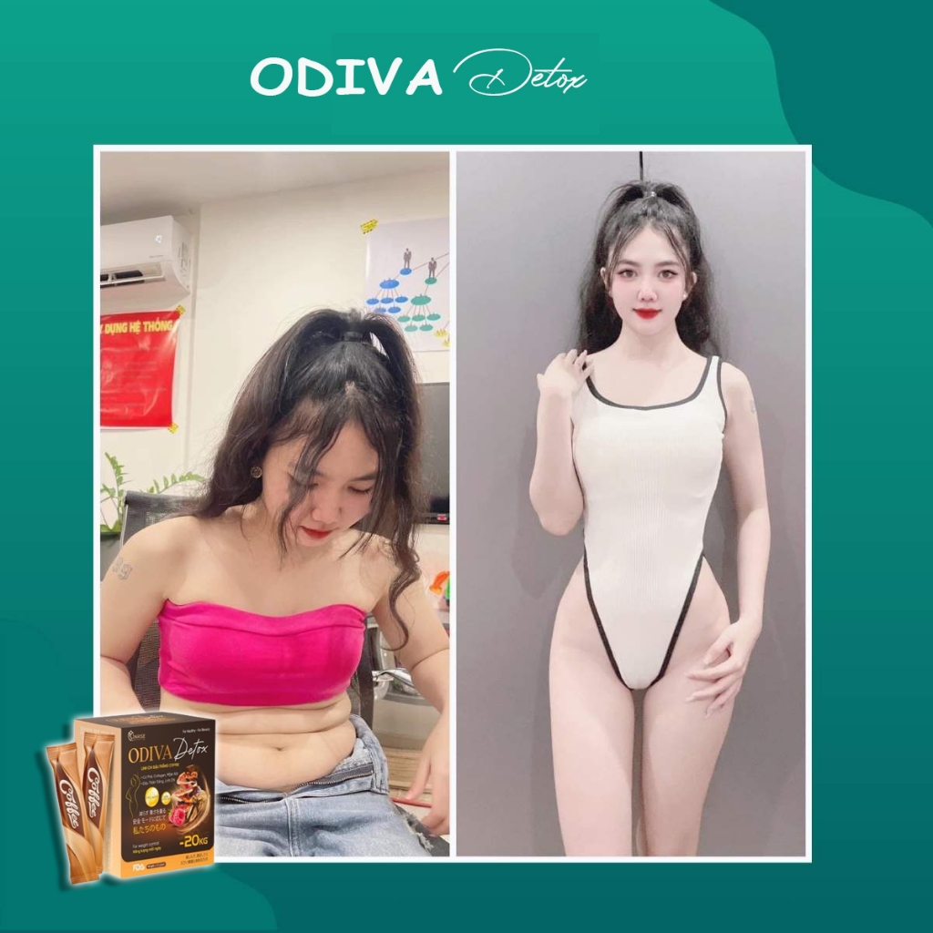 Cà Phê Hòa Tan Odiva Coffe Hỗ Trợ Giảm Cân Thanh Lọc Cơ Thể Giảm Thèm Ăn Hạn Chế Hấp Thu Mỡ