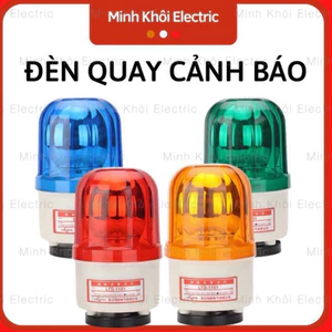 Đèn quay cảnh báo công trình thi công xoay tròn, đèn led xoay báo tín hiệu,đèn báo động Cao Cấp