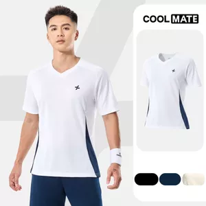 Áo thun Tshirt thể thao nam Pickleball Promax Sideflow cổ V-neck co giãn thấm hút tốt Coolmate