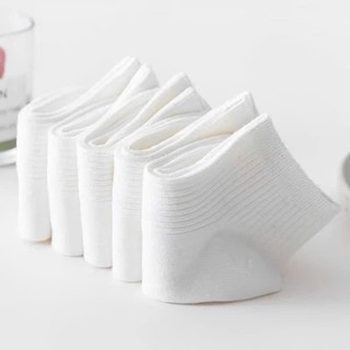 Combo 10 đôi Tất Cổ Ngắn Trơn Gân Unisex Cotton Co Giãn, Thoáng Khí, Thấm Hút Mồ Hôi, Mang Hằng Ngày