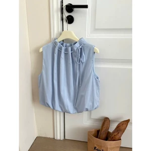 𝗦𝗶𝘅𝗱𝗼 - Áo Linen cộc tay thắt nơ