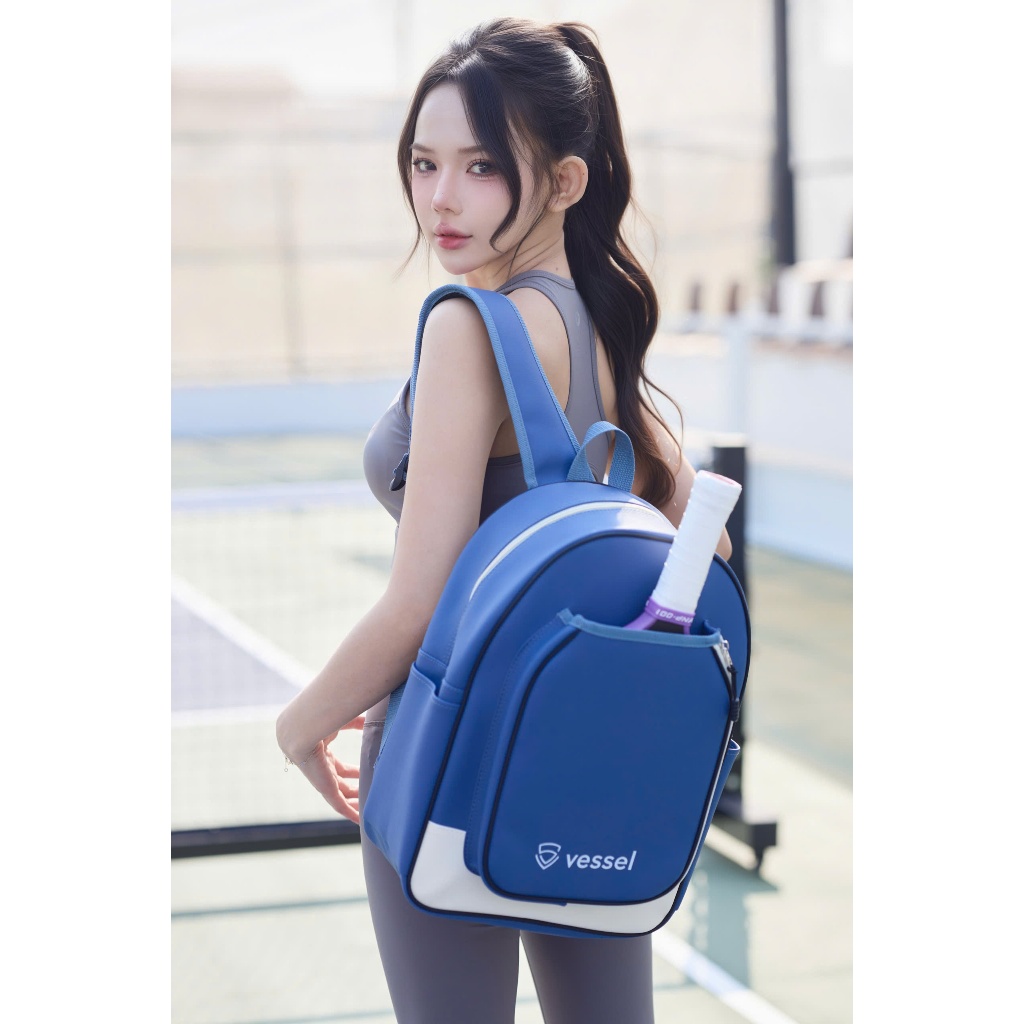 Balo thể thao thời trang đựng vợt Pickleball Vessel da PU cao cấp chống thấm, hạn chế trầy xước