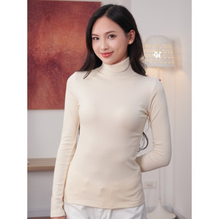 THEKIM Áo thun giữ nhiệt cổ cao chất liệu sợi pha cashmere , áo giữ nhiệt công nghệ HEATTECH giữ ấm T395