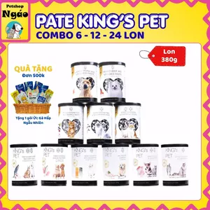 Pate Lon Cho Chó Mèo 380g Từ Thịt Và Rau Củ Nhiều Vị - King Pet