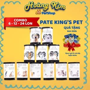 Pate Chó Mèo KING'S PET 380g ( Combo 12-24 lon ) Dành Cho Mọi Lứa Tuổi, Dinh Dưỡng Tối Ưu