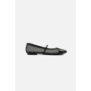Giày búp bê OLV đế bệt phối lưới thời trang trẻ trung Dot Cap Toe Mesh Ballet Flats nhiều màu