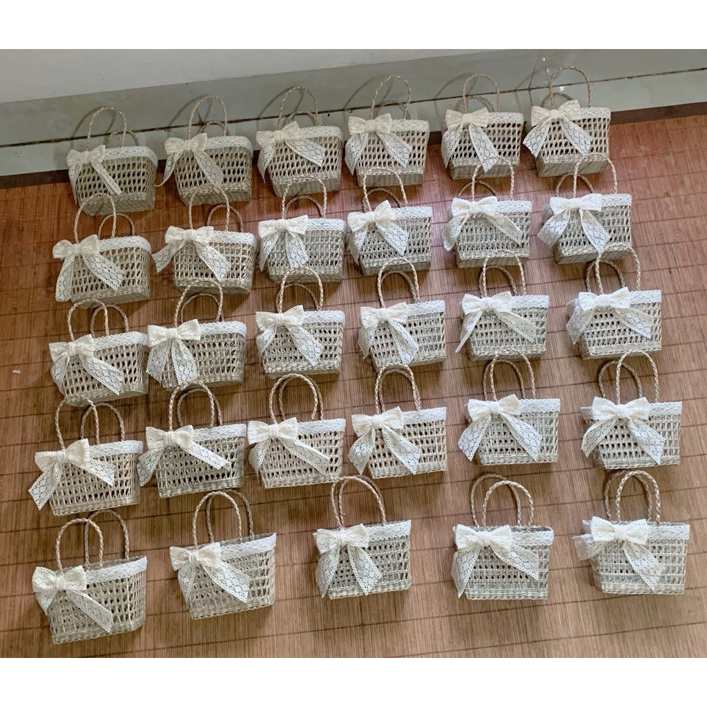Túi cói mini ⚡ SIÊU XINH ⚡ Túi cho bé gái cầm tay đi biển, chụp ảnh Vintage, decor trang trí, kiểu dáng cực đẹp