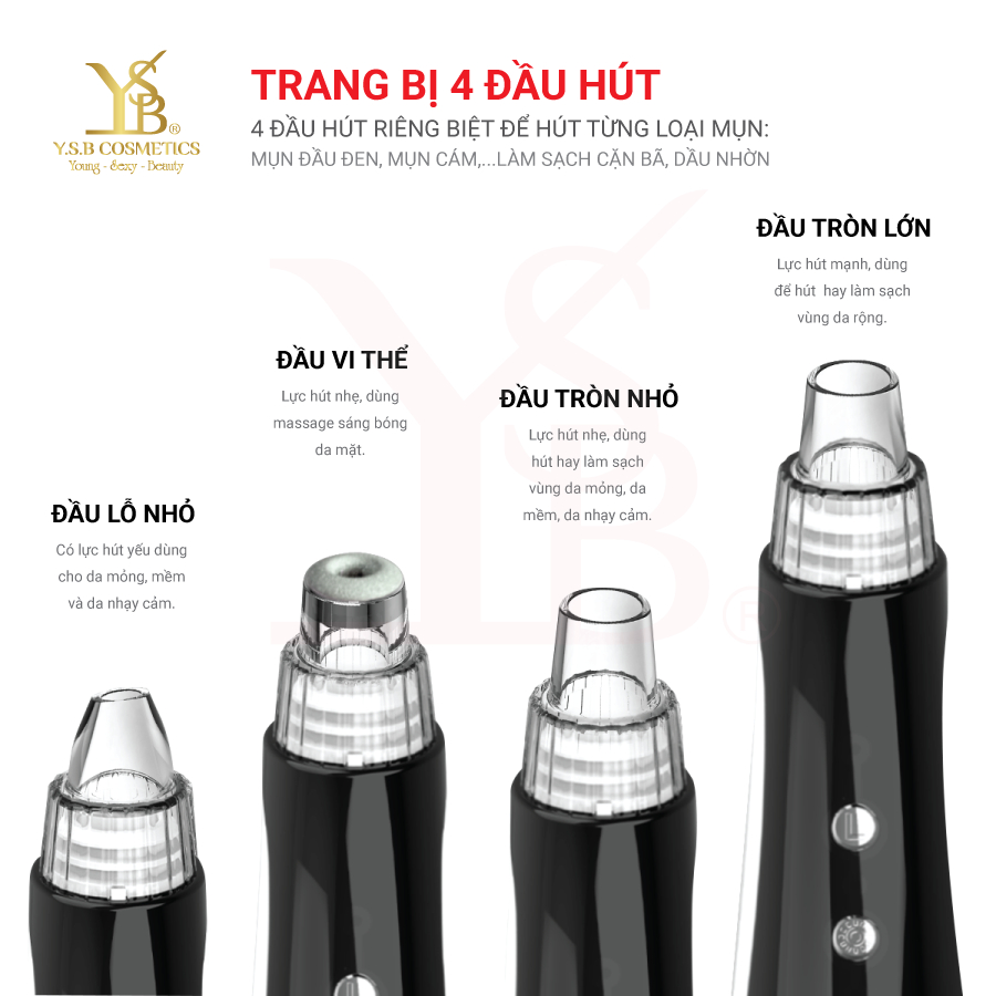[GIÁ SỐC 125K] Máy Hút Mụn Nóng Lạnh YDF 001S - Chườm Ấm/Khóa Lạnh, Se Khít Lỗ Chân Lông (Hàng Hãng)