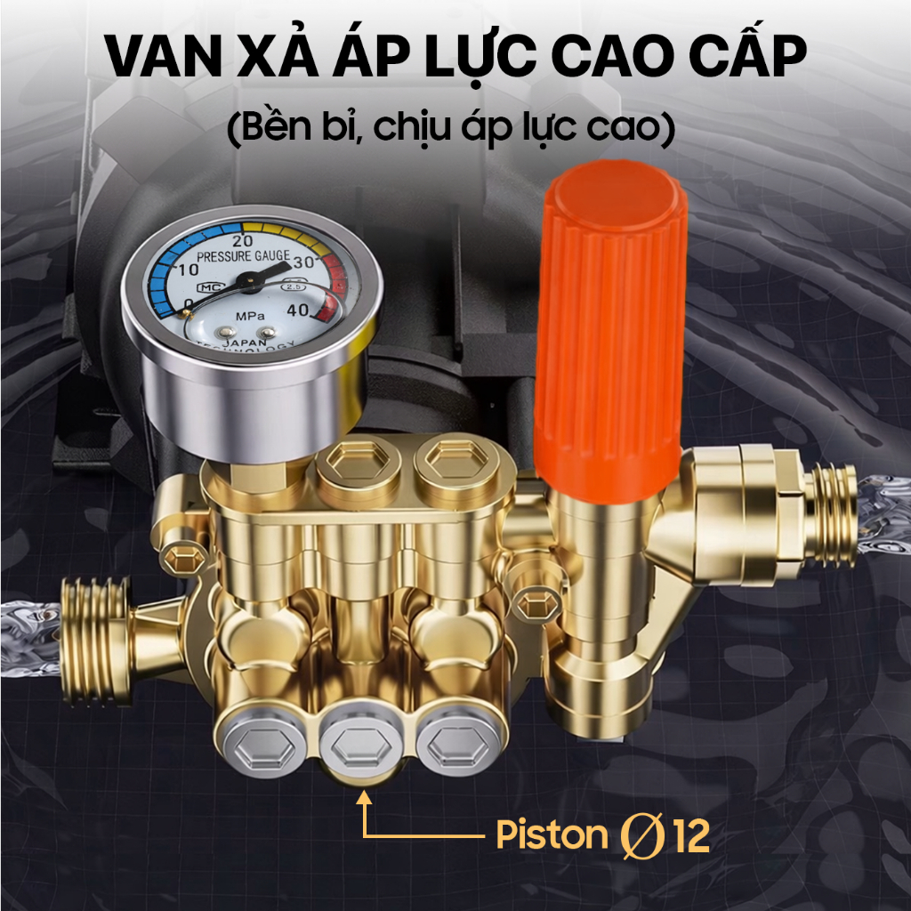 Máy rửa xe WUKONG WK 03 Lõi Đồng, Xpower RX-3A Có chỉnh áp, Có Chống Giật An Toàn, Vệ Sinh Máy Lạnh