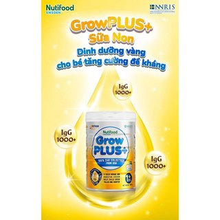 Sữa GrowPLUS+ Vàng Sữa Bột Phát Triển Chiều Cao Tăng Đề Kháng Cho Bé Lon 800g