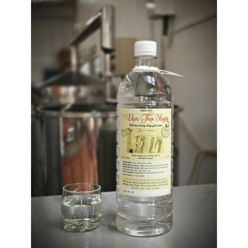 RƯỢU GẠO NGUYÊN CHẤT VẠN THỌ XUÂN 40% VOL - CÓ LỌC METHANOL - CHẾ BIẾN - NGÂM - UỐNG TRỰC TIẾP