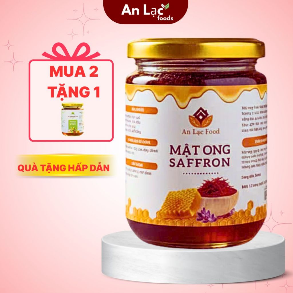 Mật Ong Saffron Cao Cấp - Giàu Crocin, Chống Oxy Hóa, Đẹp Da