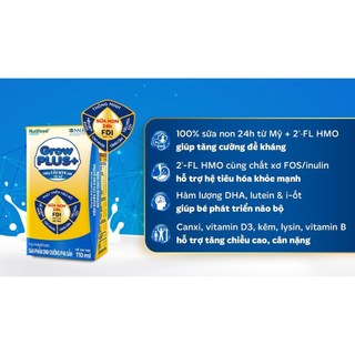 Sữa non pha sẵn Growplus vàng Nutifood 110ml - 180ml