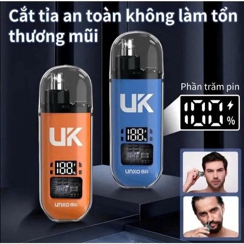 Máy Cạo Râu Nam 2 Lưỡi Mài Tự Bén Model LK-188 Mini Sang Trọng Hiện Đại [ Tặng Máy Tỉa Mũi UK ]