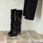 Giày Bốt Váy Đinh Tán Ống Đứng Mũi Nhọn Kiểu Dáng Thời Thượng Đế Cao 7cm