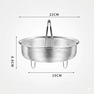 (COMBO 3) XỬNG HẤP INOX CÓ CHÂN ĐẾ - Chất Liệu Inox 304 Bền Đẹp, An Toàn