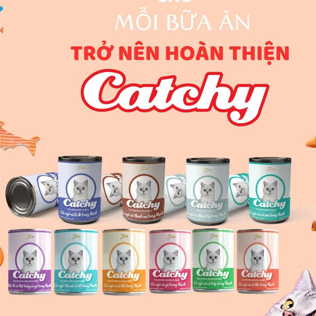 12 lon pate catchy mix vị ngẫu nhiên 400g