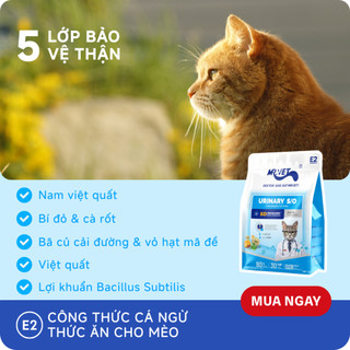 [TẶNG 1 PATE 70G] Combo Glow Up Mix Hạt MRVET E1, E2, E3, Mèo Ăn Ngon, Tiết Niệu Khỏe, Lông Bóng Mượt