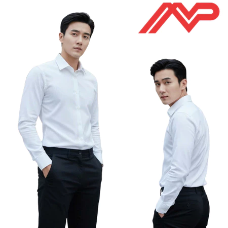 Áo sơ mi nam dài tay chất lụa Hàn Quốc hạn chế nhăn.LUATD MVP