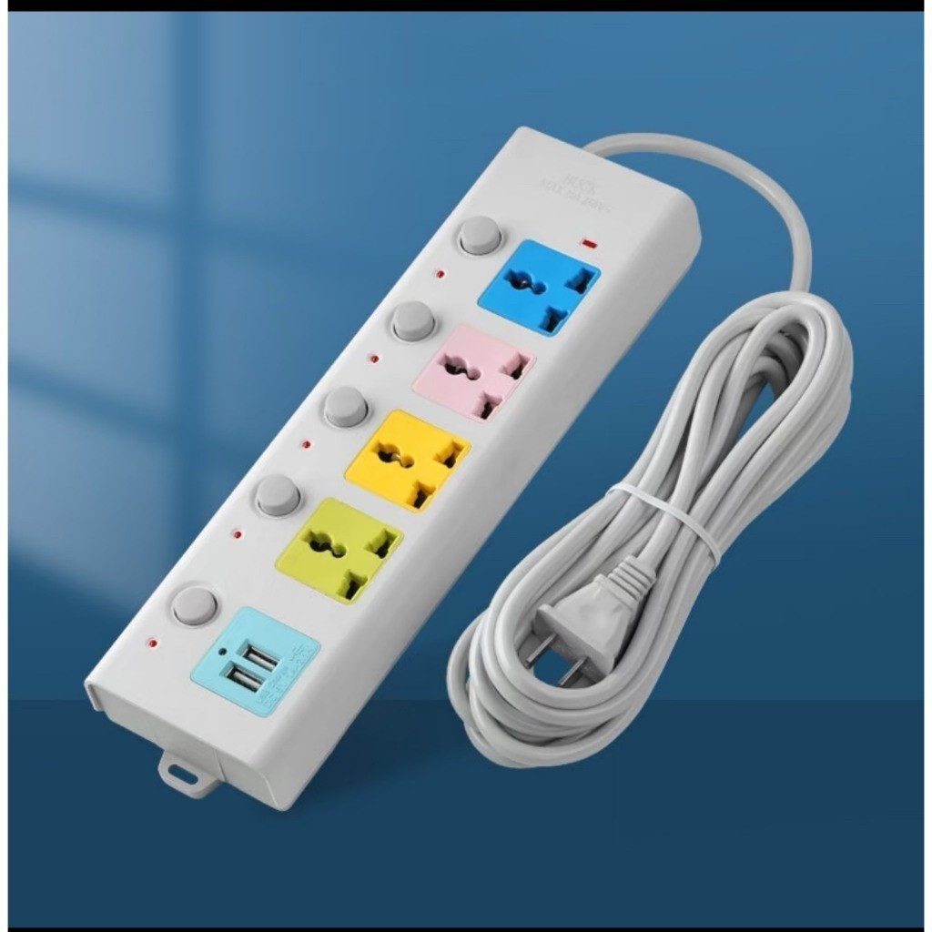 Ổ CẮM ĐIỆN USB DÂY DÀI 3M 5M, ĐA NĂNG CHỐNG GIẬT, Có Chốt Bảo Vệ An Toàn, Phù Hợp Mọi Thiết Bị