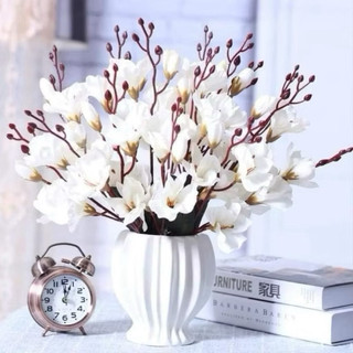 COMBO 10 CÀNH HOA GIẢ CAO CẤP – CÀNH HOA DIÊN VĨ 45CM – 5 NHÁNH
